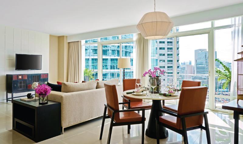 Dusit Suites Hotel Ratchadamri, Bangkok Dış mekan fotoğraf A living room at the hotel